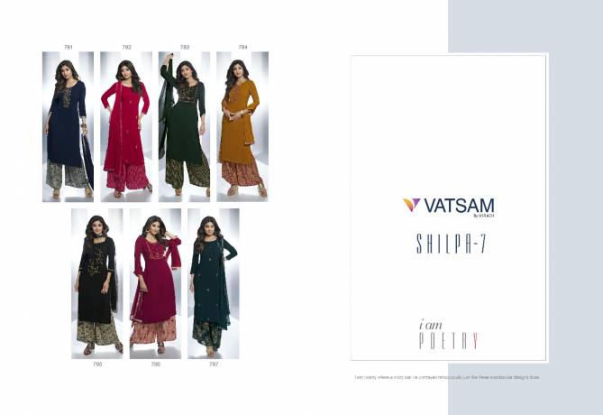Vatsam Viradi Shilpa 7 Heavy Wedding Readymade Suits Catalog